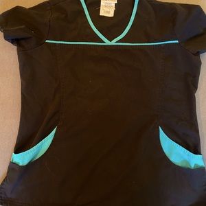 Uniform Advantage Black and Teal Women's Top